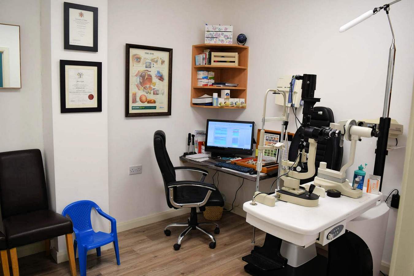 eye test room